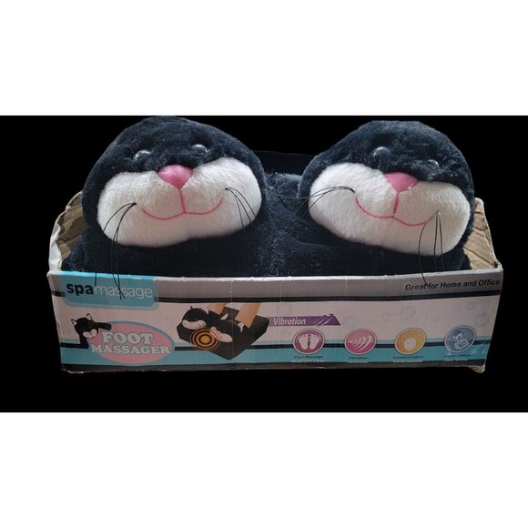 Spa Massage Cat Foot Massager With Vibration & Comfort Fabric For Home/Office Us - Picture 2 of 6